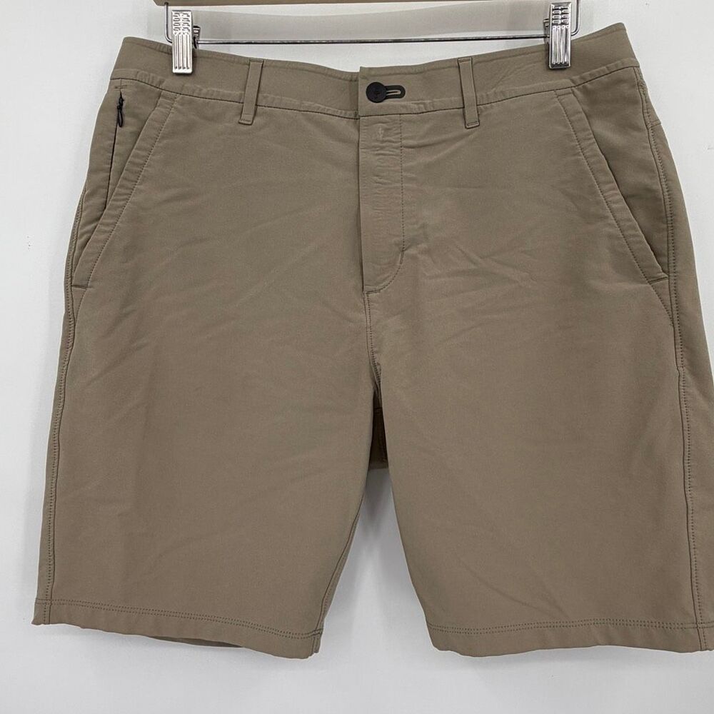 Public Rec Olive Green Workday 2.0 Performance Stretch Golf Chino Shorts Size 33